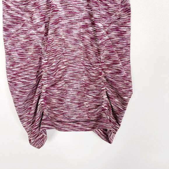 Athleta Small S Purple Spacedye Fastest Track Racerback Tank Top Seamless Scoop - Picture 6 of 10